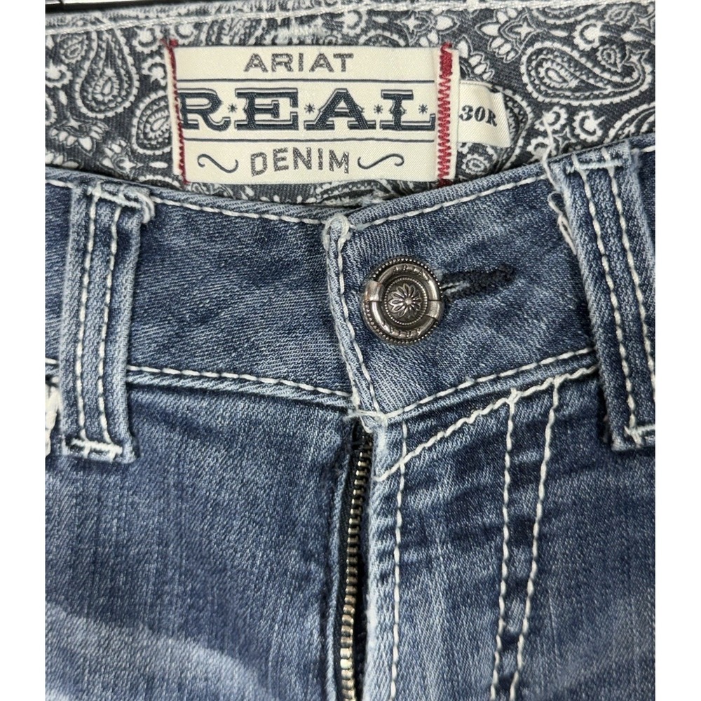 Ariat Real Denim jeans size 30R Western Bootcut Stretch - Picture 3 of 7